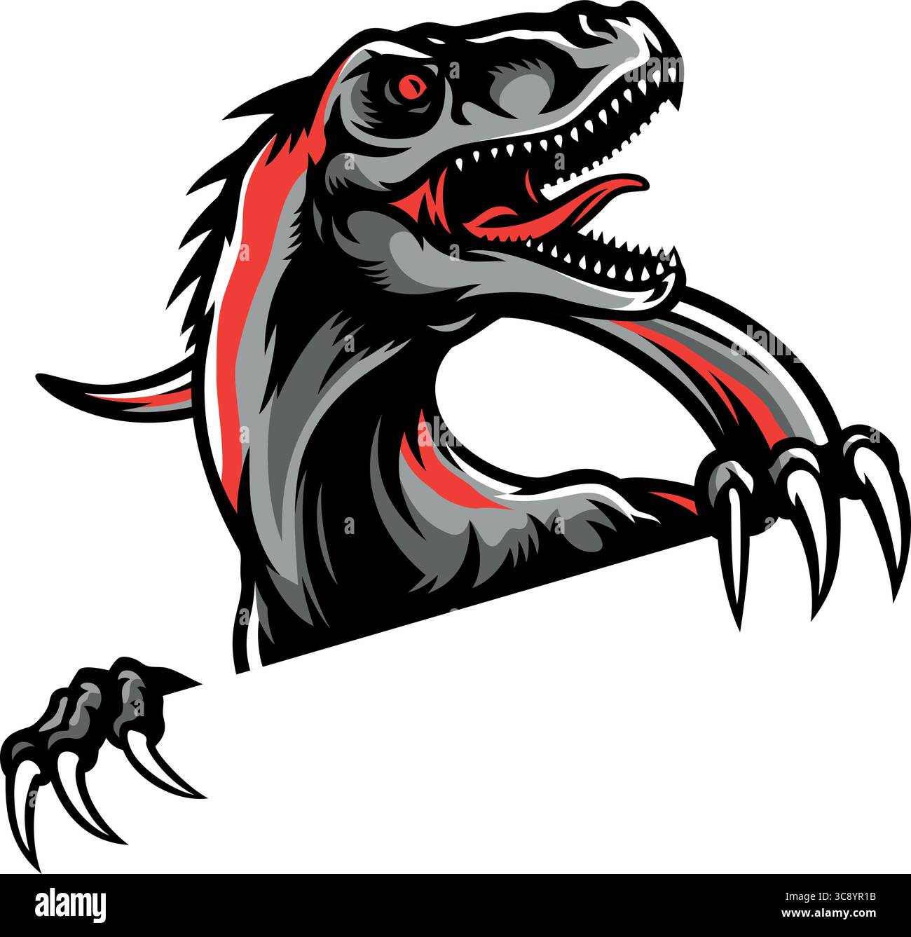 Aggressive Raptors Raptor jurassic Stock Vector Images - Alamy