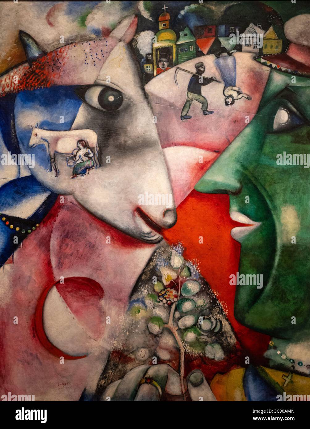 Chagall painting i and the village hi-res stock photography and