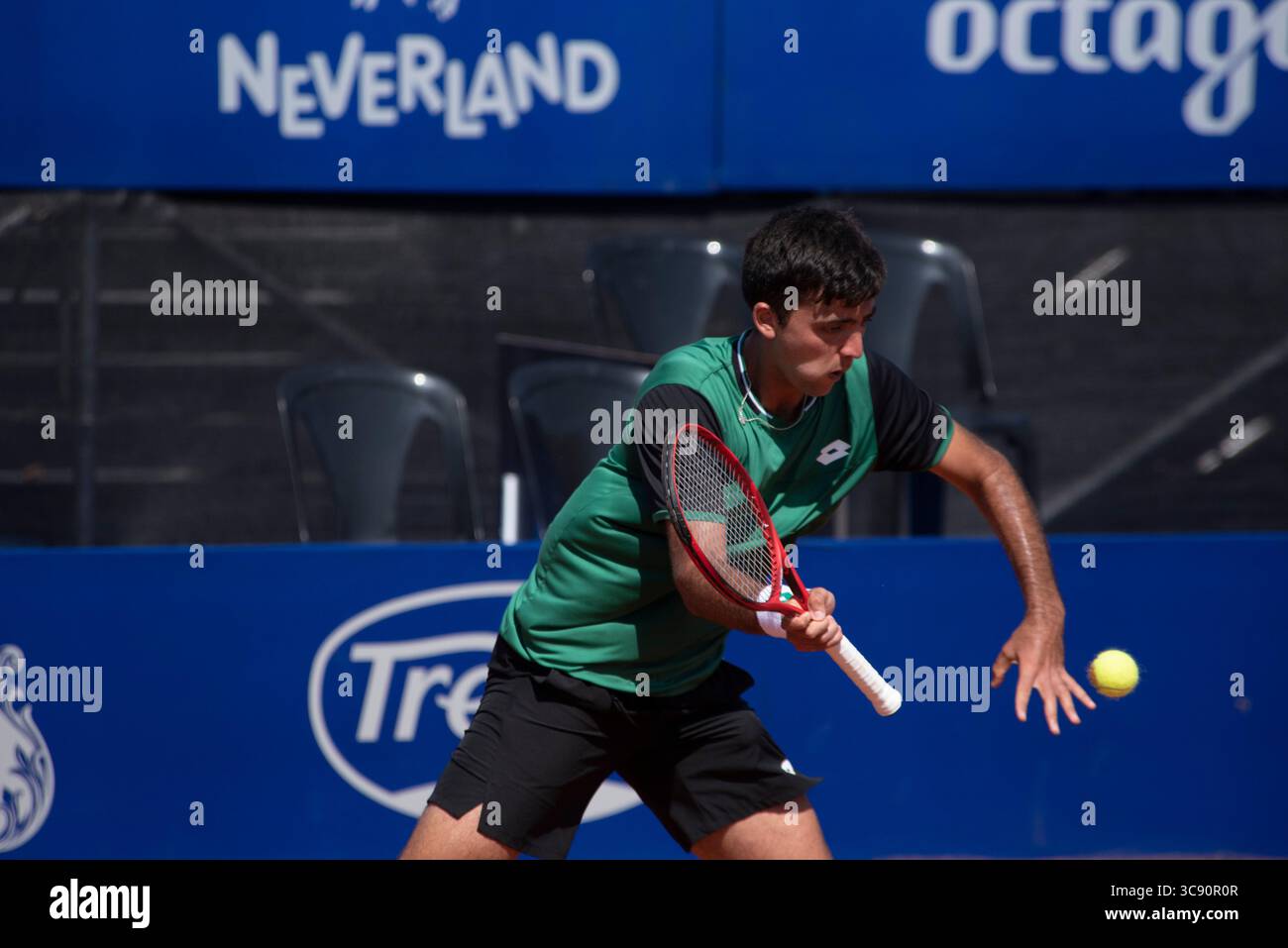 February 24, 2021, Cordoba Capital, Cordoba, Argentina: The player Marcelo Tomas Barrios Vera (265) CHI. Jozef Kovalik (128) SVK beats Marcelo Tomas Barrios Vera (265) CHI 4-6, 6-2, 6-3 and enters the quarterfinals (Credit Image: © Daniel Bustos/ZUMA Wire) Stock Photo