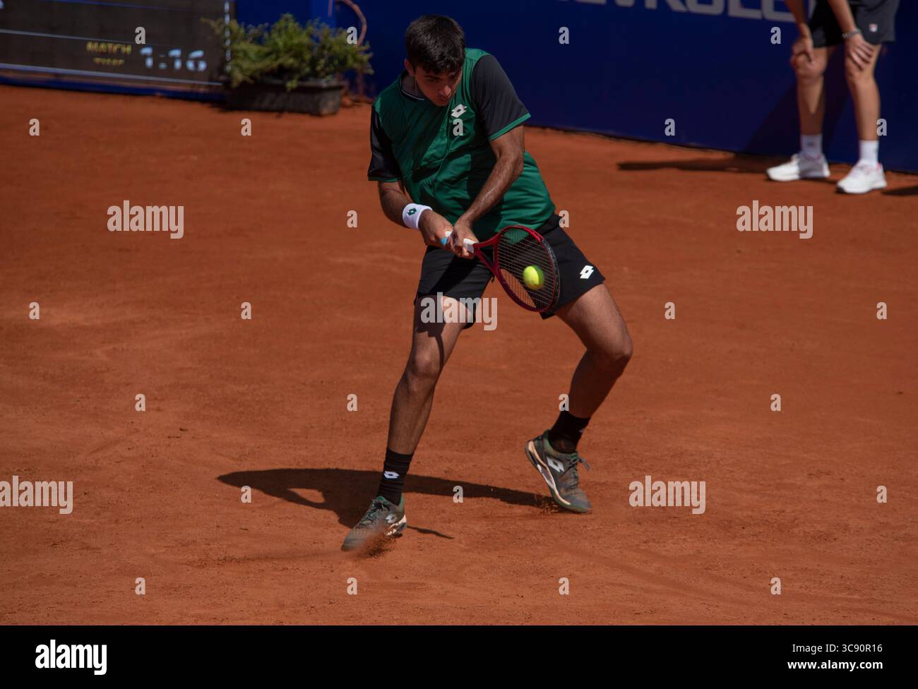 February 24, 2021, Cordoba Capital, Cordoba, Argentina: The player Marcelo Tomas Barrios Vera (265) CHI. Jozef Kovalik (128) SVK beats Marcelo Tomas Barrios Vera (265) CHI 4-6, 6-2, 6-3 and enters the quarterfinals (Credit Image: © Daniel Bustos/ZUMA Wire) Stock Photo
