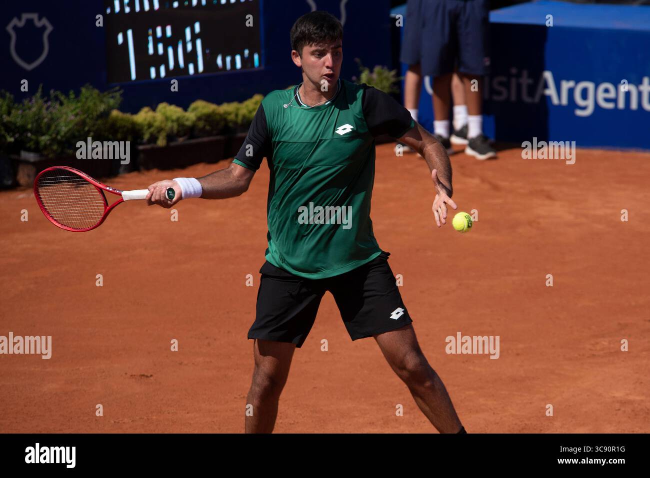February 24, 2021, Cordoba Capital, Cordoba, Argentina: The player Marcelo Tomas Barrios Vera (265) CHI. Jozef Kovalik (128) SVK beats Marcelo Tomas Barrios Vera (265) CHI 4-6, 6-2, 6-3 and enters the quarterfinals (Credit Image: © Daniel Bustos/ZUMA Wire) Stock Photo