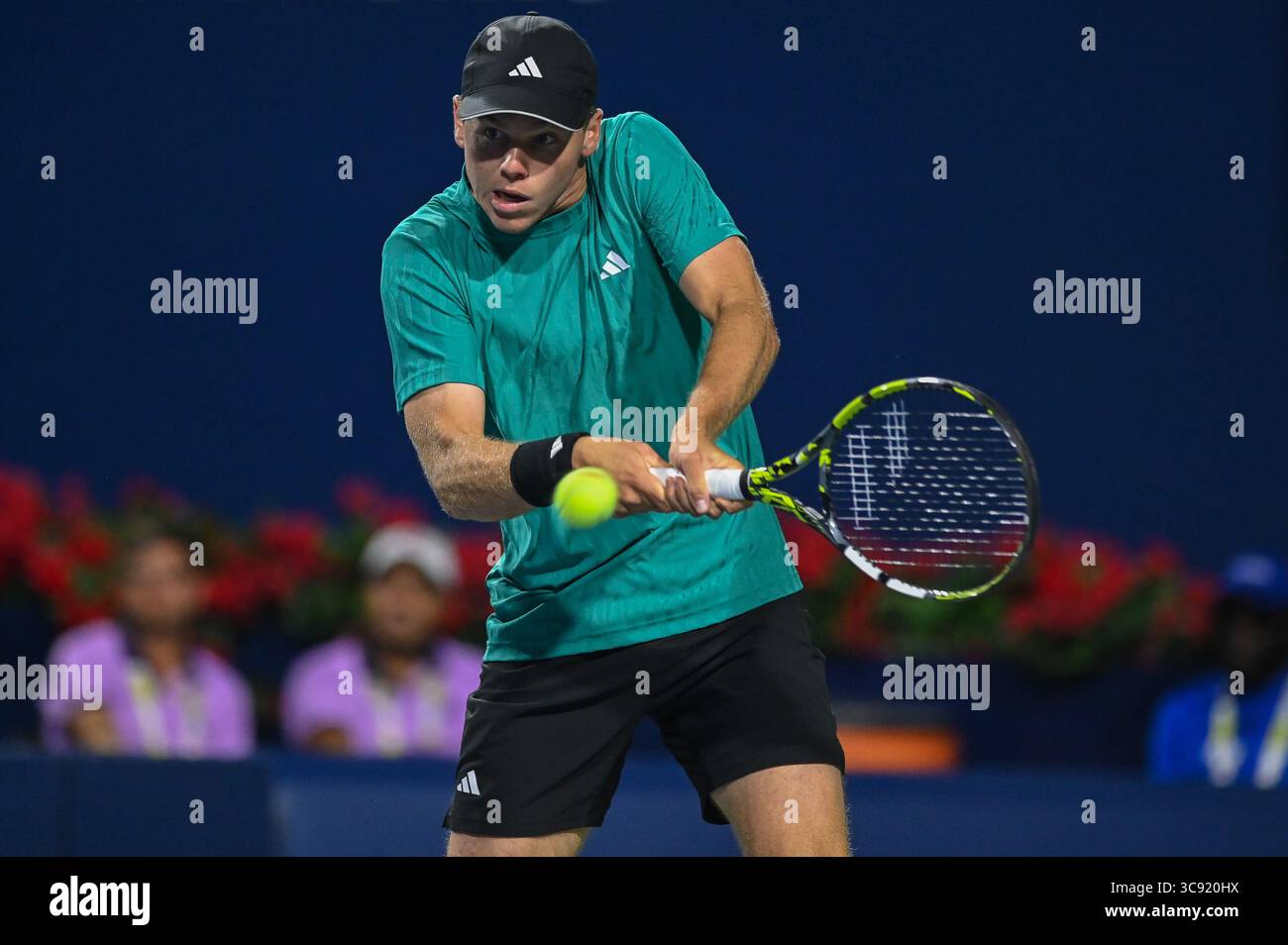 Toronto Canada 4th August 2025 American Tennis Player Alex Michelsen Toronto Canada 4th August 2025 American Tennis Player Alex Michelsen Competes In The Quarter Final Of The National Bank Open Presented By Rogers At The Sobeys Stadium In Toronto 3C920HX