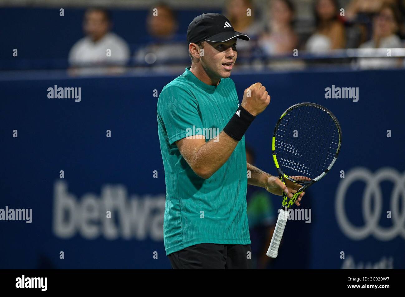 Toronto Canada 4th August 2025 American Tennis Player Alex Michelsen Toronto Canada 4th August 2025 American Tennis Player Alex Michelsen Competes In The Quarter Final Of The National Bank Open Presented By Rogers At The Sobeys Stadium In Toronto 3C920W7