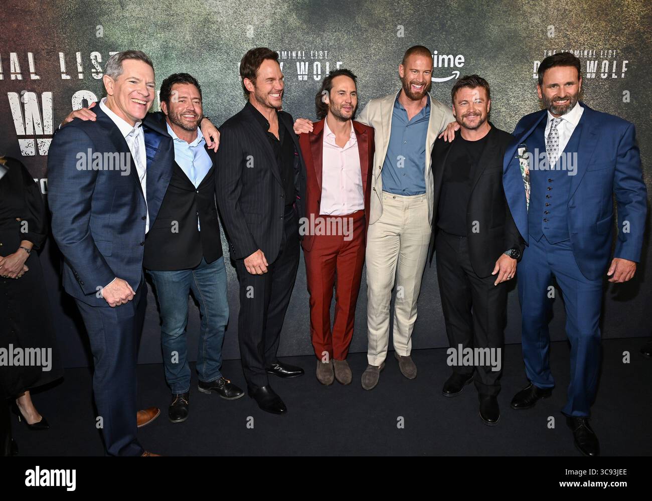 David DiGilio, left, Jared Shaw, Chris Pratt, Taylor Kitsch, Tom Hopper ...