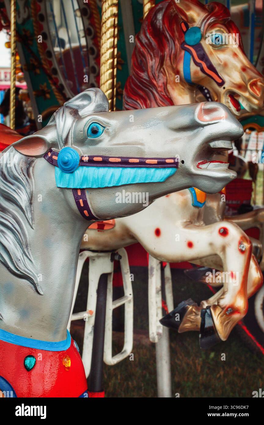 Vintage carousel horses horse hi-res stock photography and images - Alamy