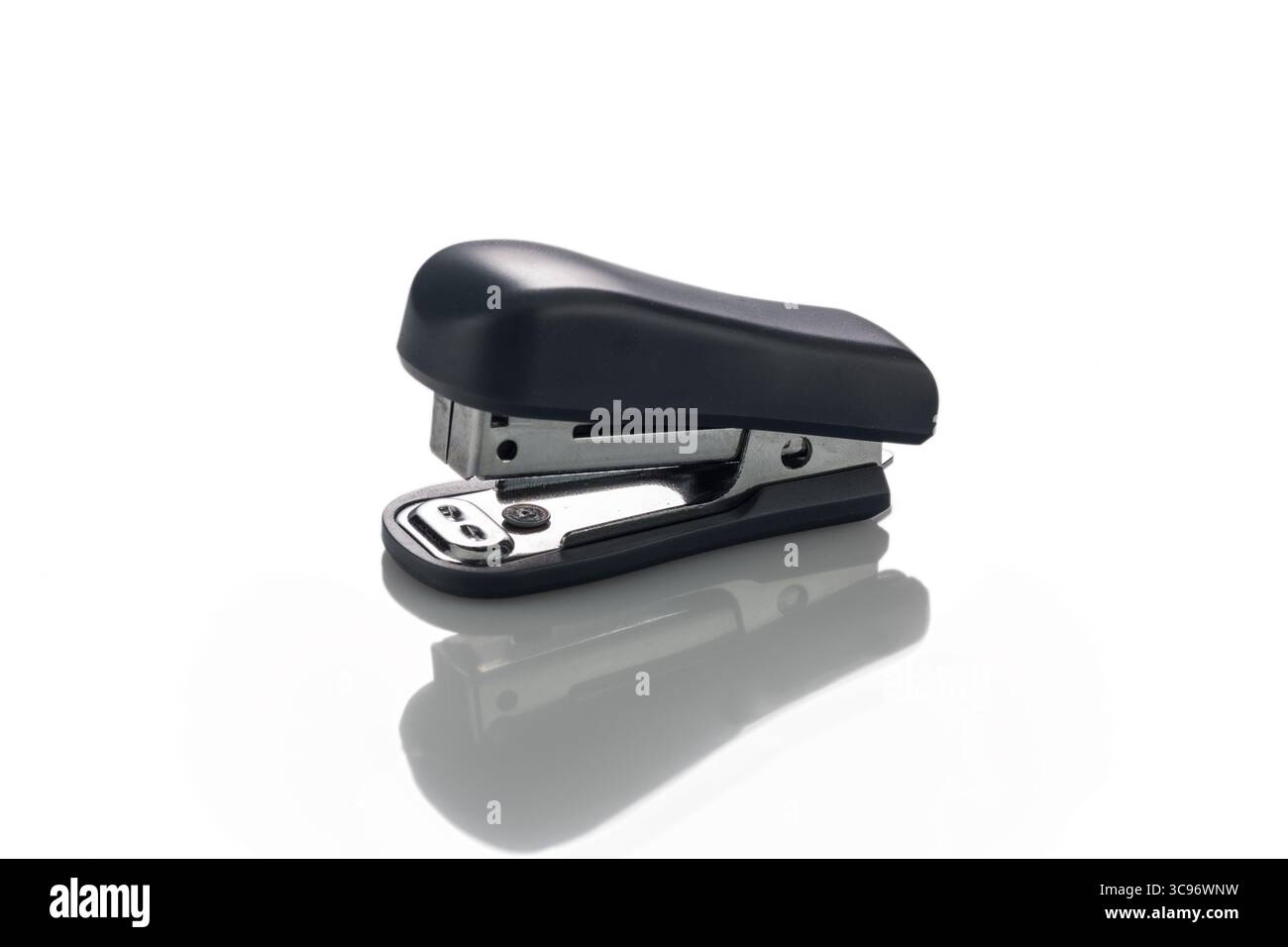 Stapler paper isolated on a white background with reflection Stock Photo