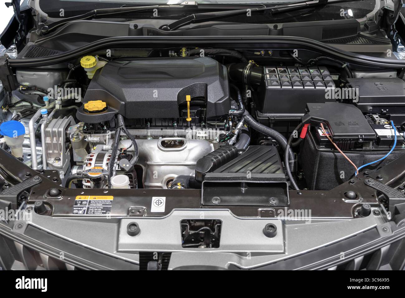 Modern X Engine The powerful engine of the modern car Stock Photo - Alamy