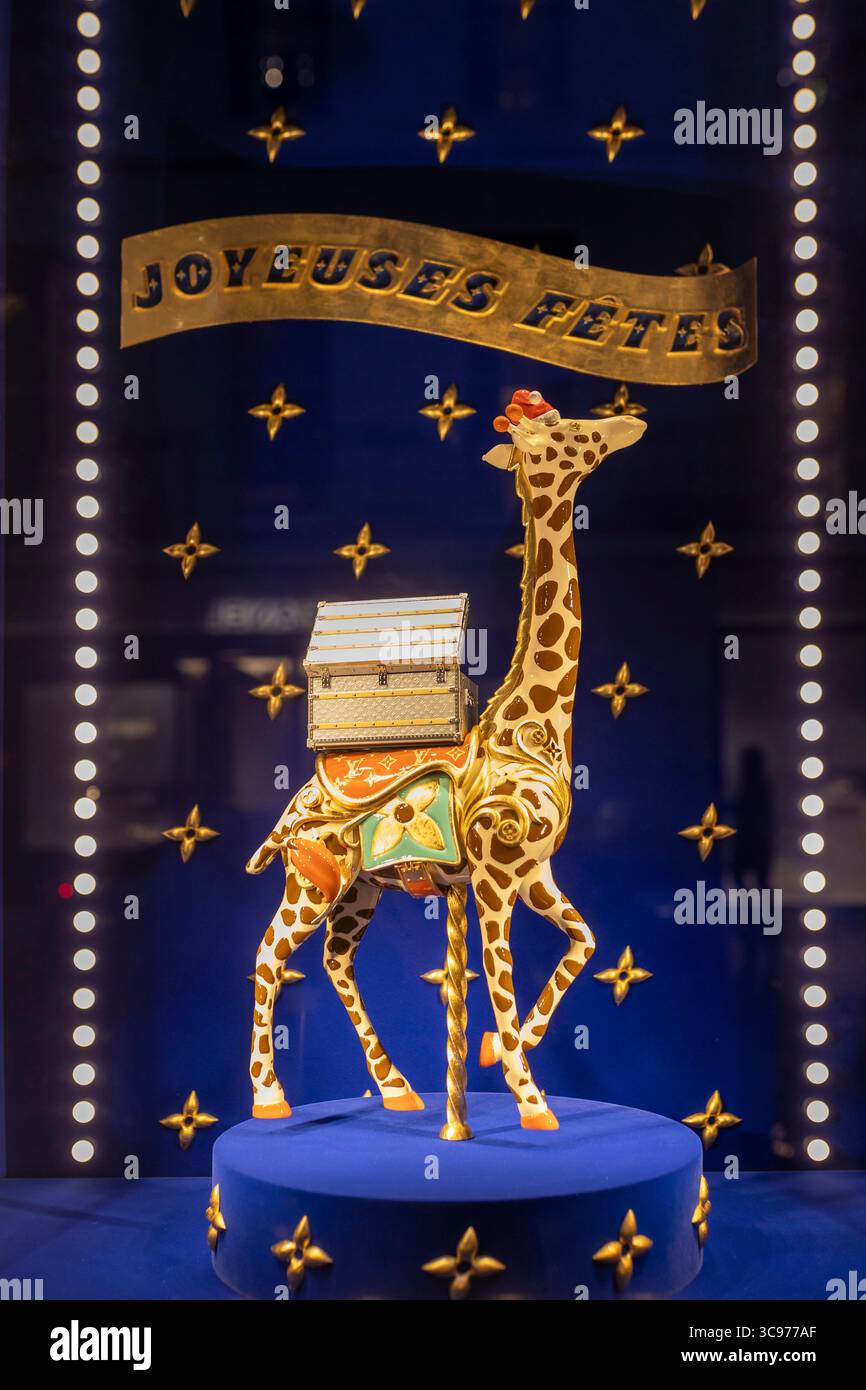 London, UK, 20 December 2024, Louis Vuitton Holiday Window Display
