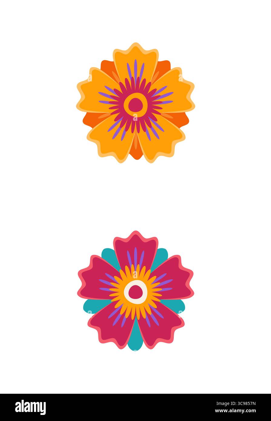 Colon Type Face Day of the Dead font marigold flower punctuation colon. Mexico Day of ...