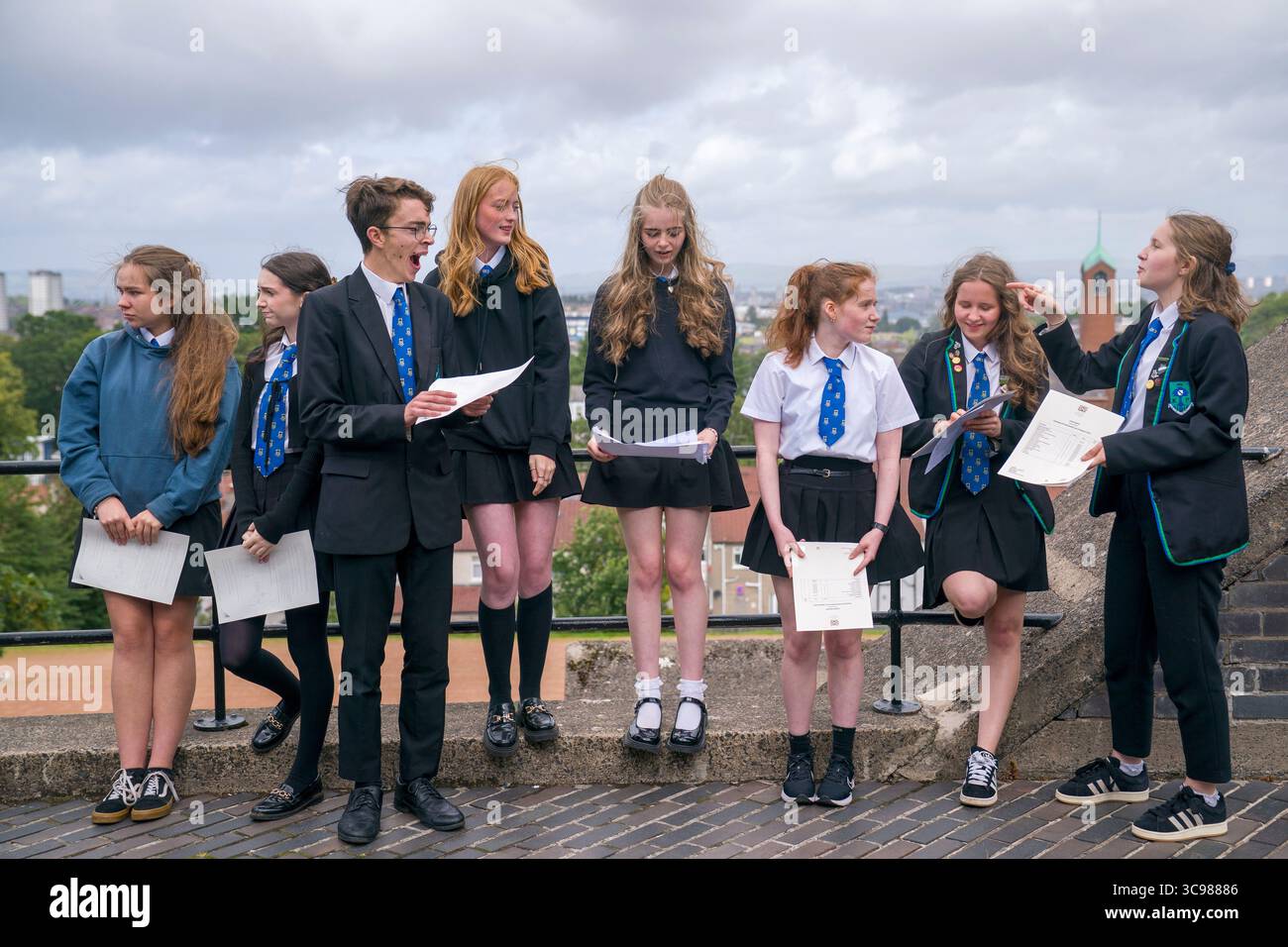 Students From Kings Park Secondary School In Glasgow Discuss Their 