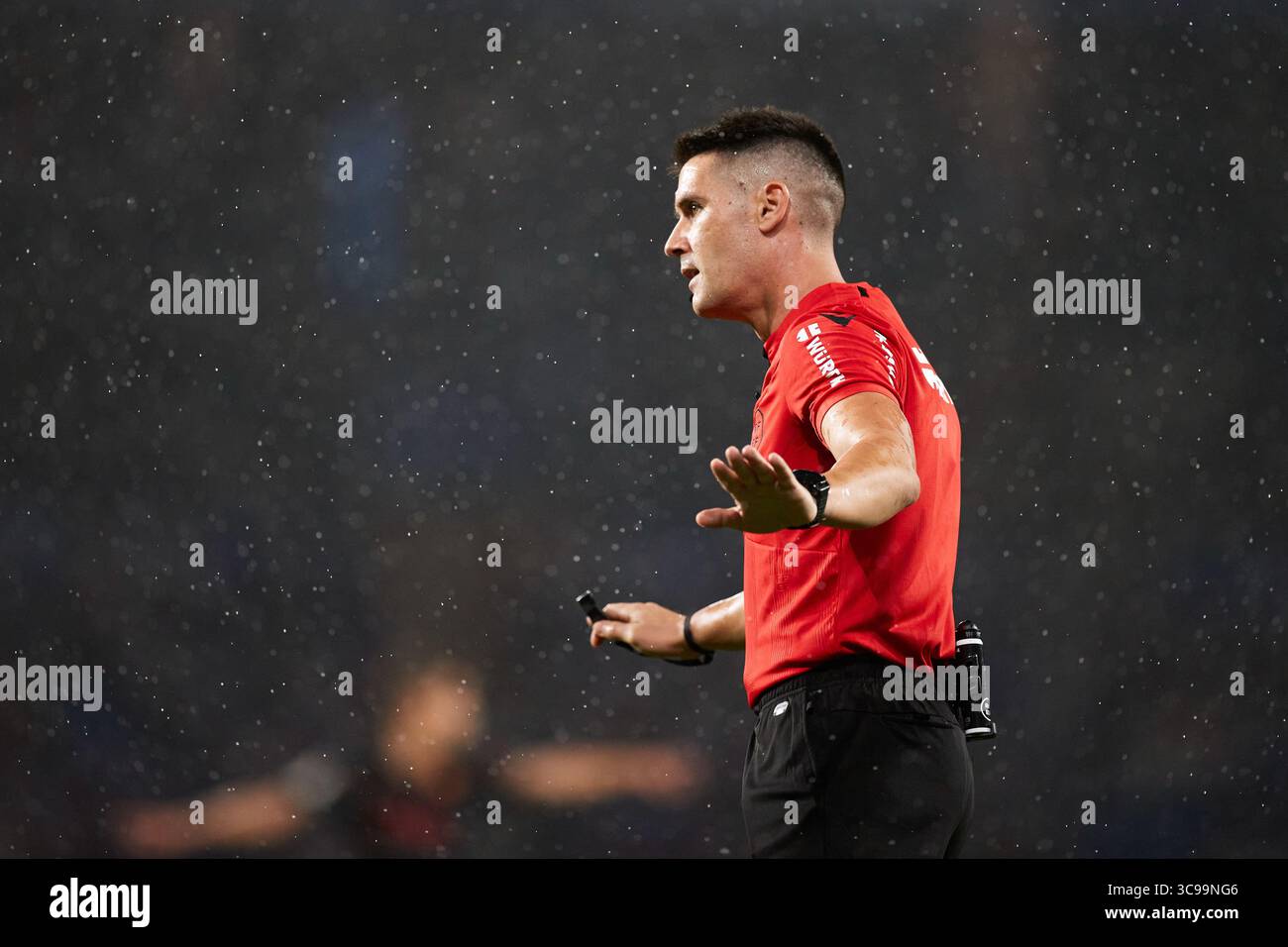 October 19, 2022, SAN SEBASTIAN, GUIPUZCOA, SPAIN: Ortiz Arias reacts during the La Liga Santander match between Real Sociedad and RCD Mallorca at Reale Arena on October 19, 2022, in San Sebastian, Spain. (Credit Image: © Ricardo Larreina/AFP7 via ZUMA Press Wire) Stock Photo