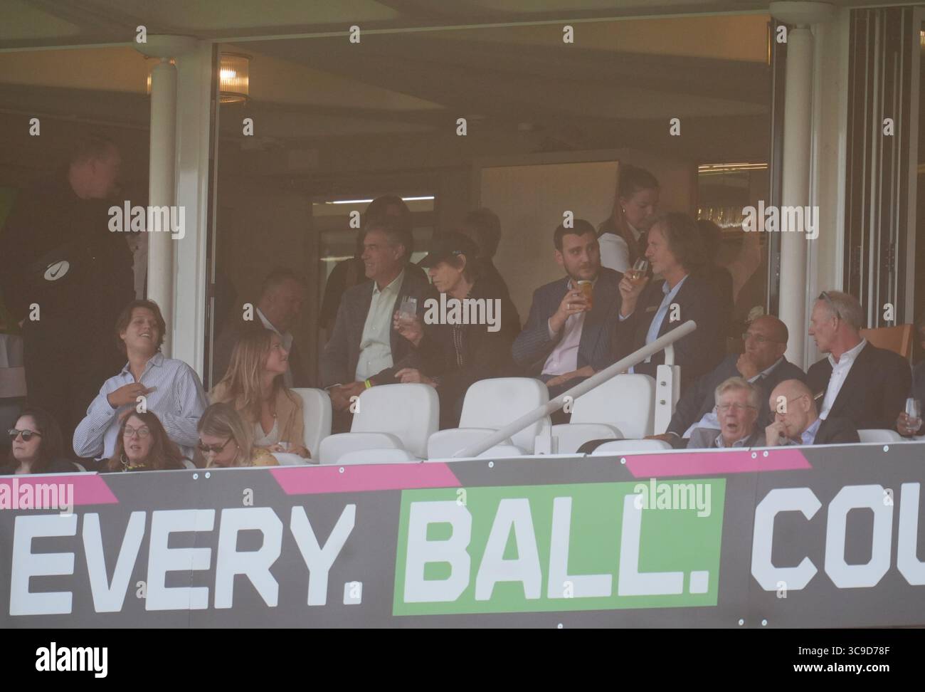 Mick Jagger in the stands during the Hundred Men's match at Lord's ...