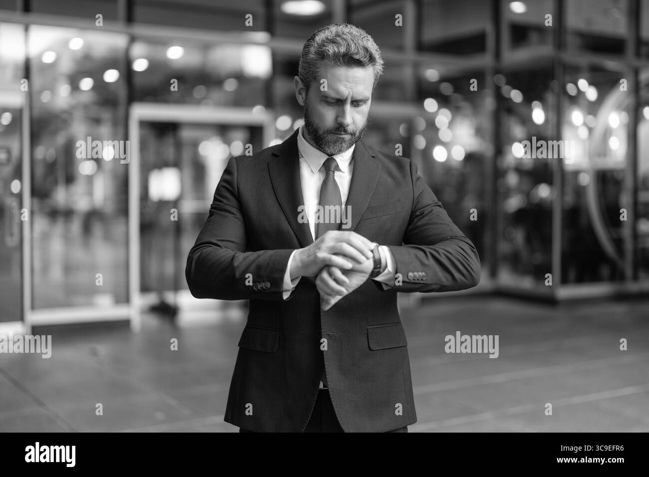 Businessmen late Black and White Stock Photos Images Alamy