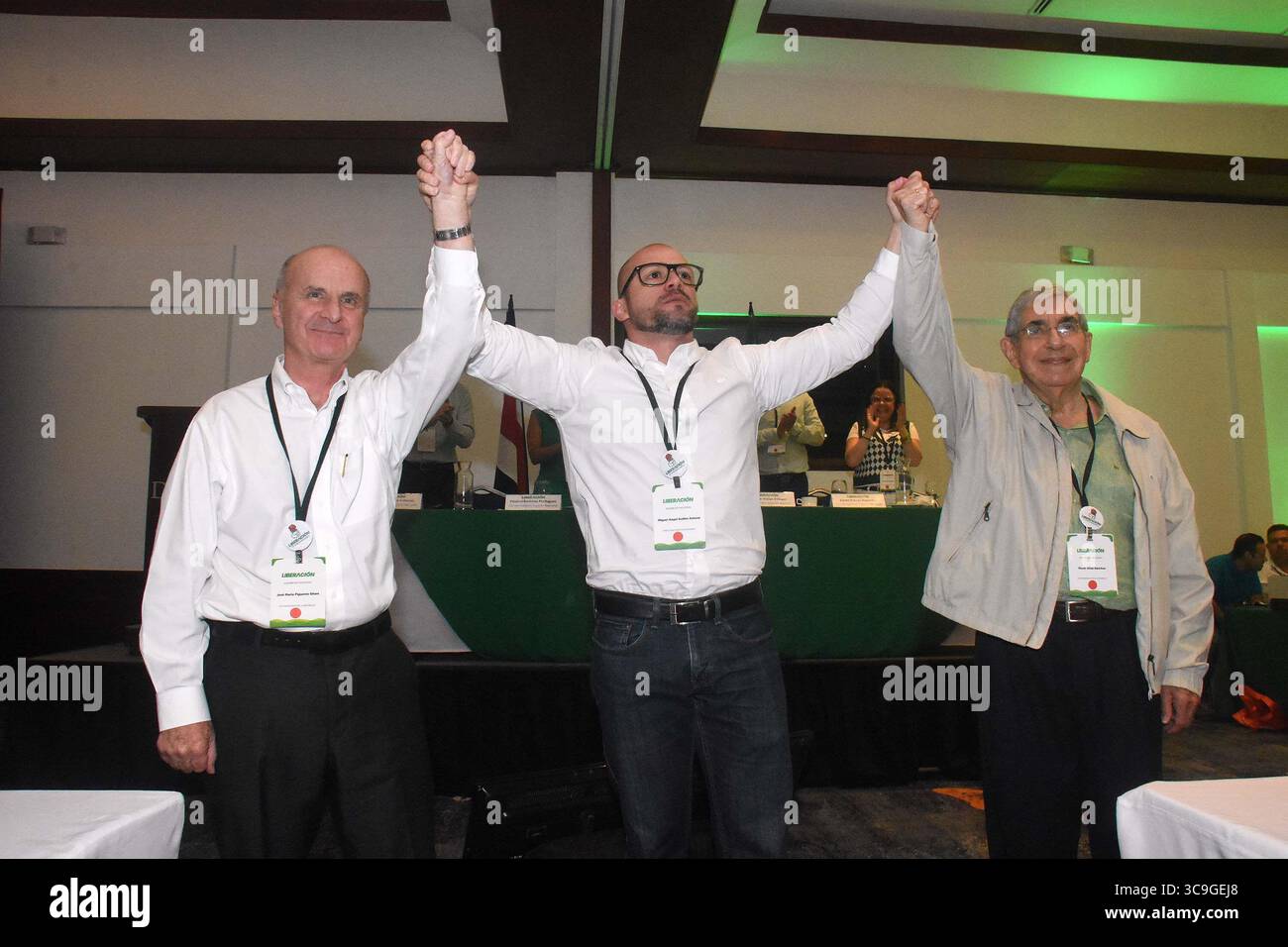 October 22, 2022: 22/10/2022 Asamblea general del PLN para elegir el Directorio Nacional, en el Hotel Double Tree Cariari en Heredia. A dicha actividad asistieron los expresidentes Oscar Arias y JosÃÂ© MarÃÂa Figueres. Todo transcurrio con total normalidad. Como presidente del parttido fue nombrado Ricardo Sancho y como secretario Miguel Angel Guillen. Foto de Jorge Castillo (Credit Image: © Jorge Castillo/La Nacion via ZUMA Press) Stock Photo