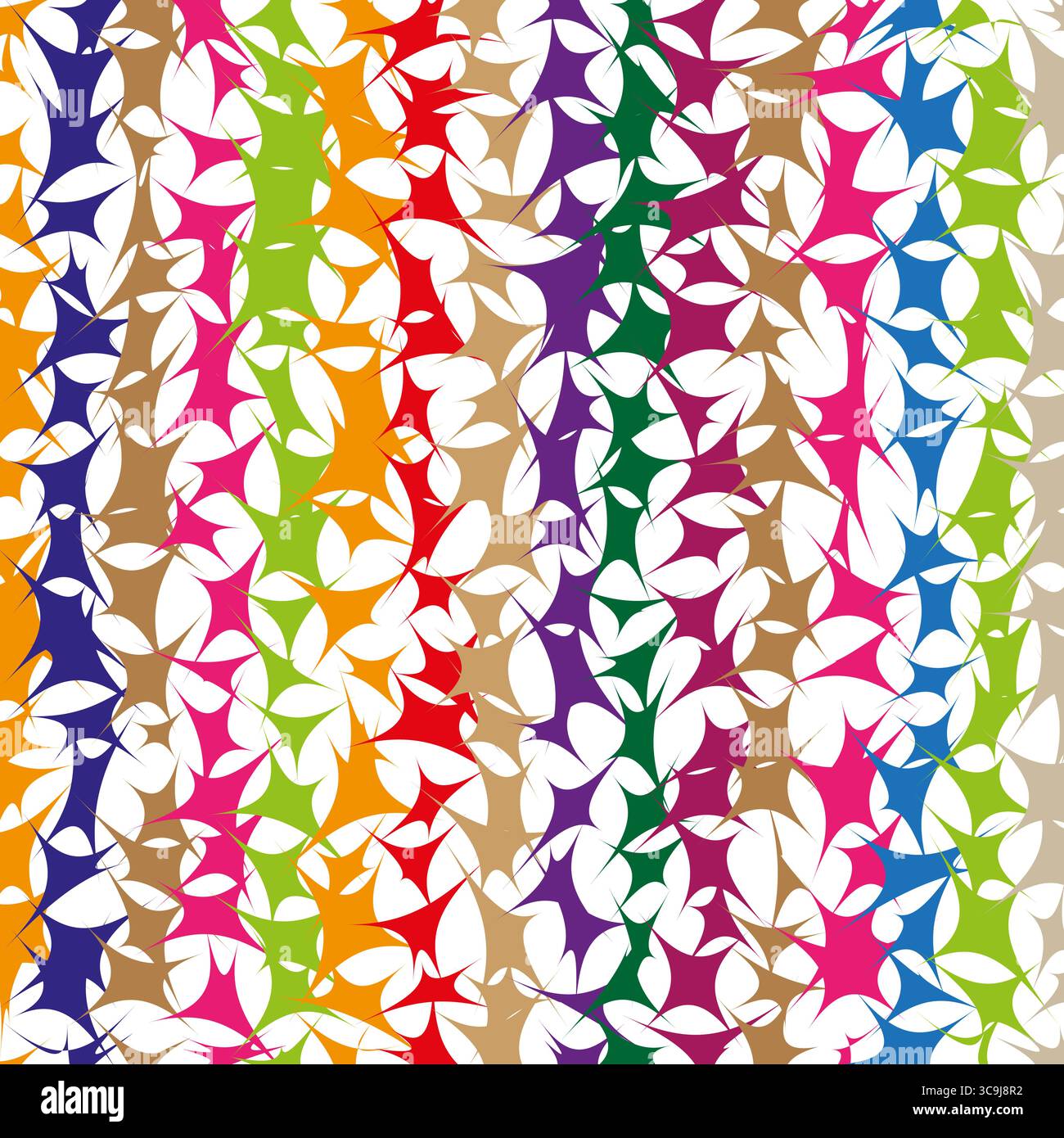 Arrangement of spiky shapes Stock Vector Images - Alamy