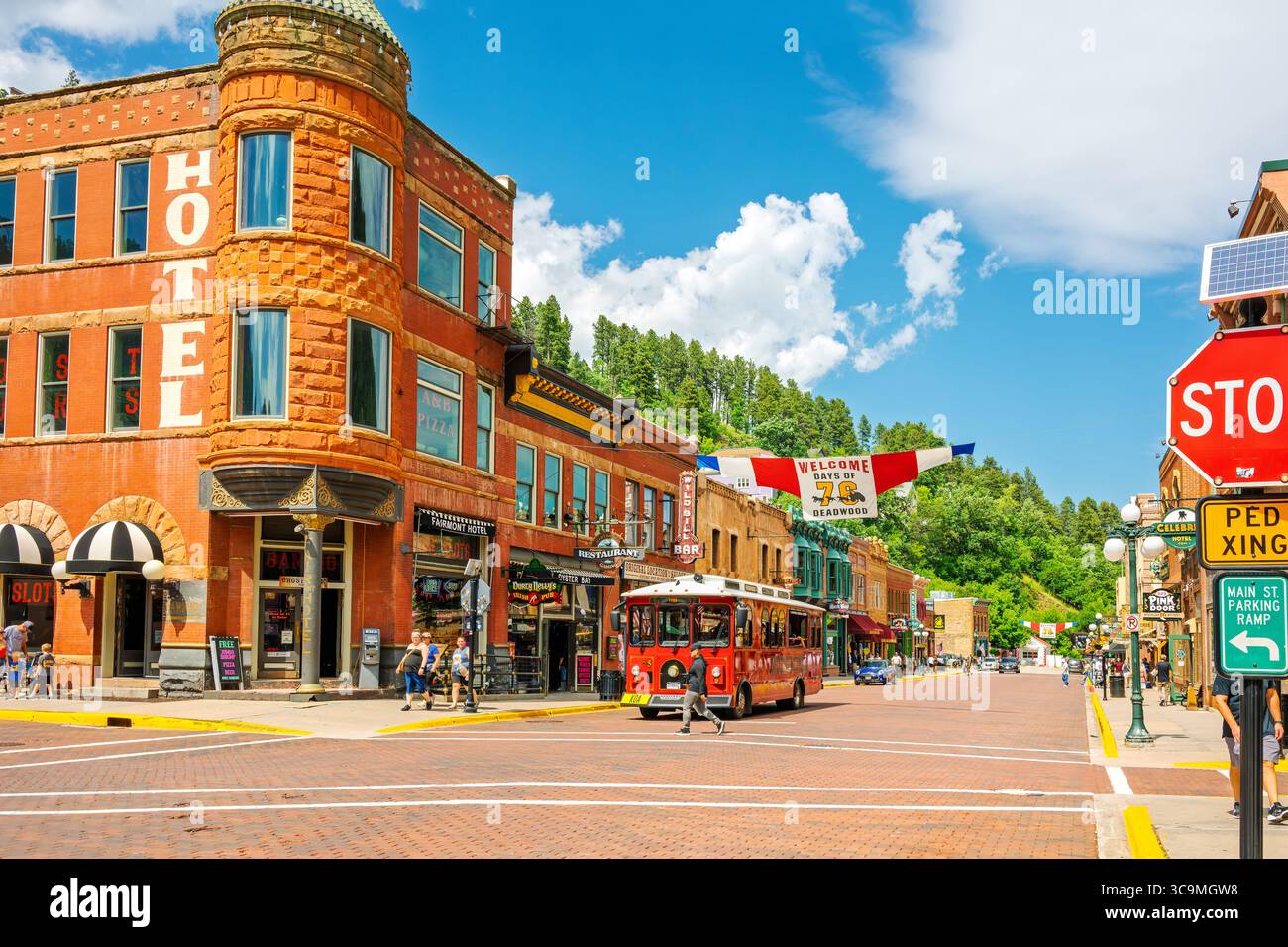 The Historic Old West 1870s Main Street Of Deadwood South Dakota A 
