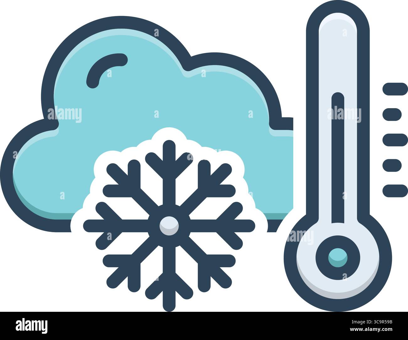 Freezing weather vector vectors hi-res stock photography and images - Alamy