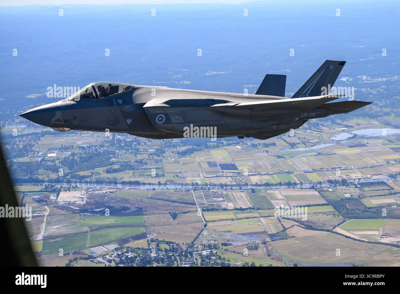 A Royal Australian Air Force F-35A Lightning II aircraft is seen flying ...