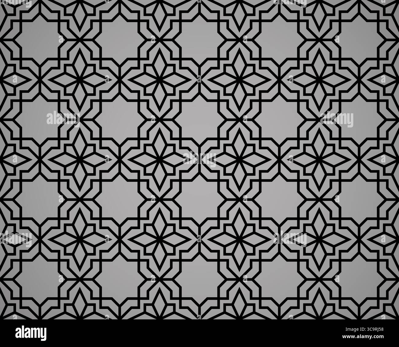 Abstract geometry pattern in Arabian style. Seamless vector background ...