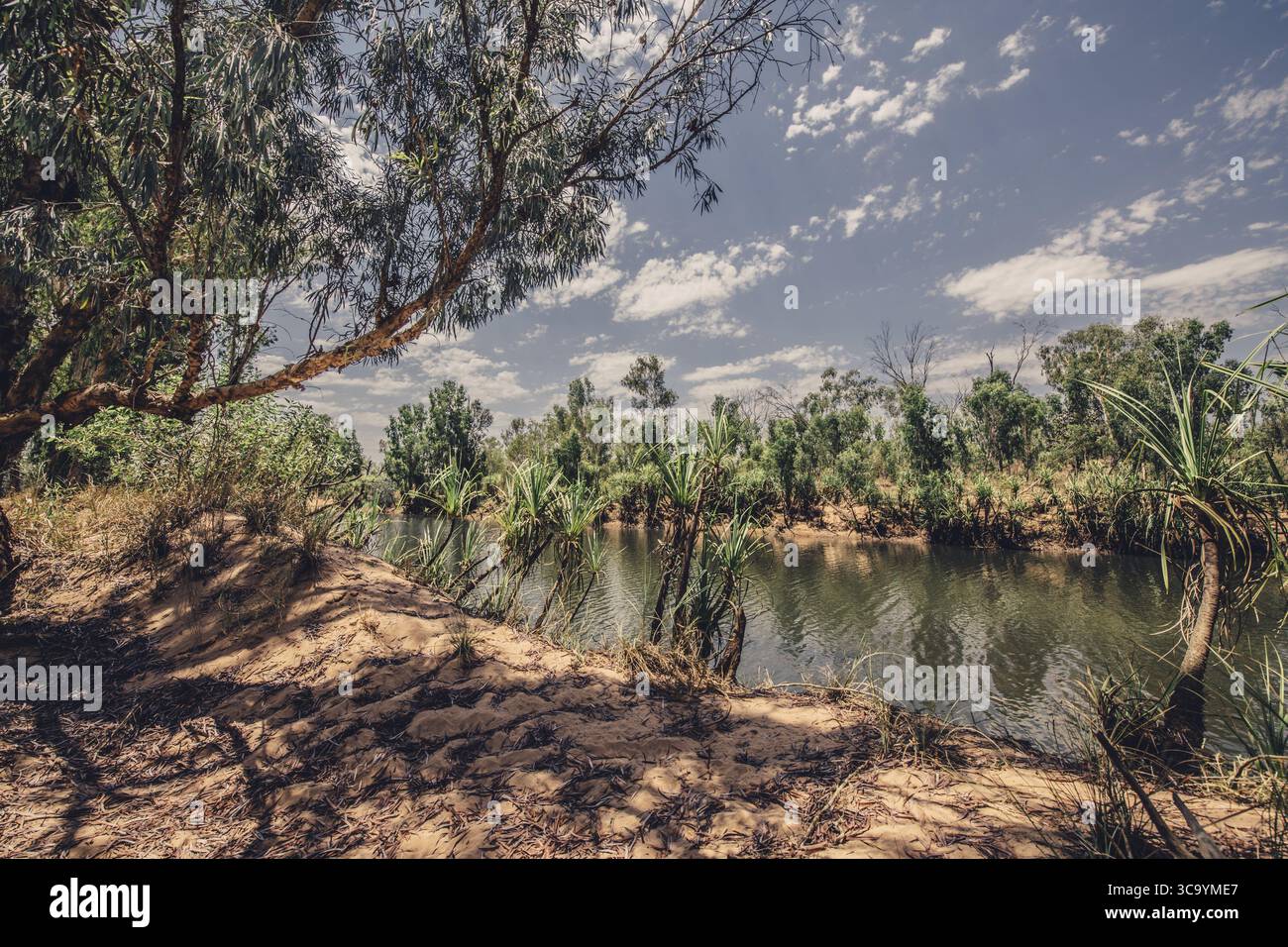 River and other waters in the outback in the north of Australia Stock ...