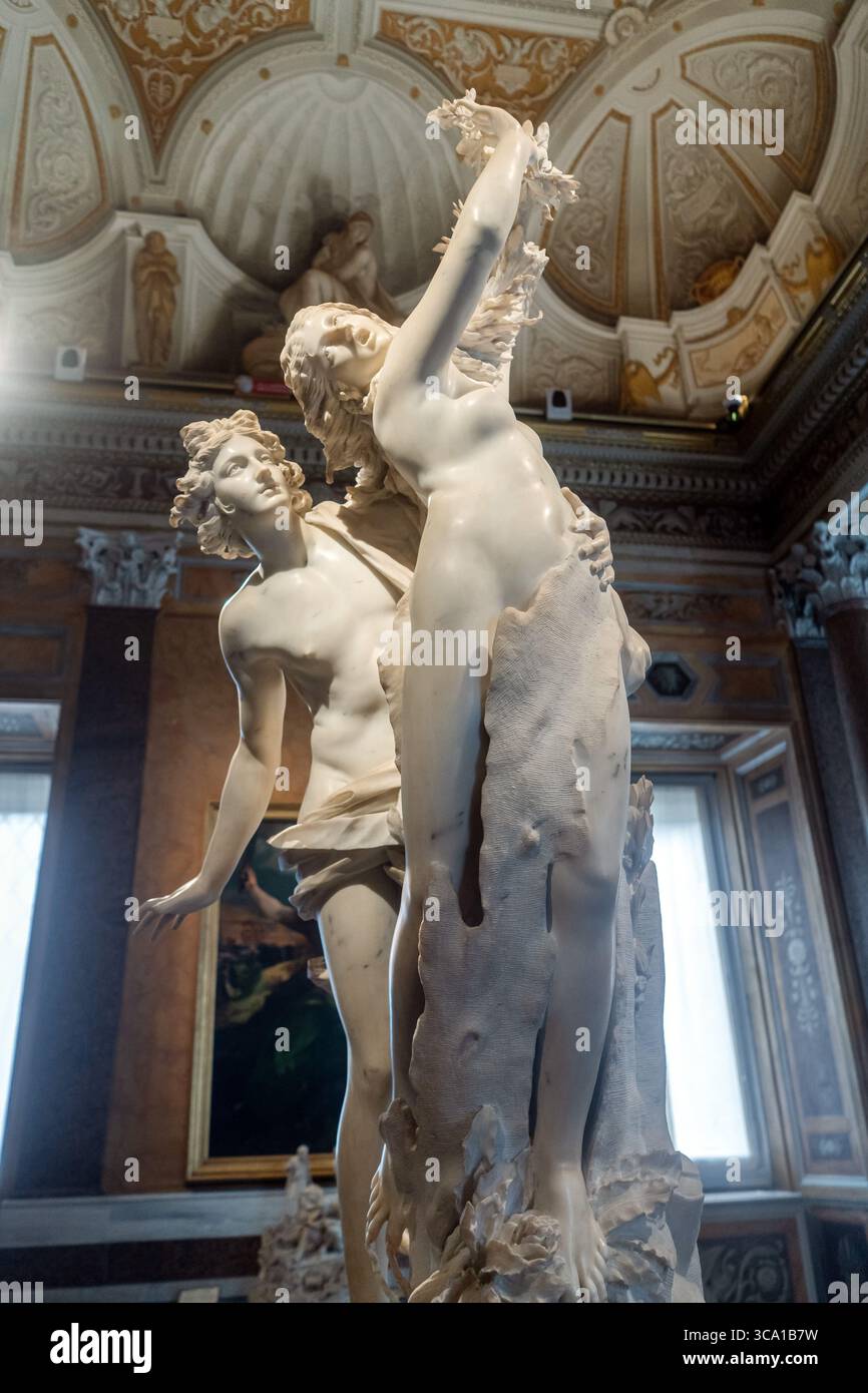 Galleria Borghese in Rome - Apollo and Daphne (Bernini Stock Photo - Alamy