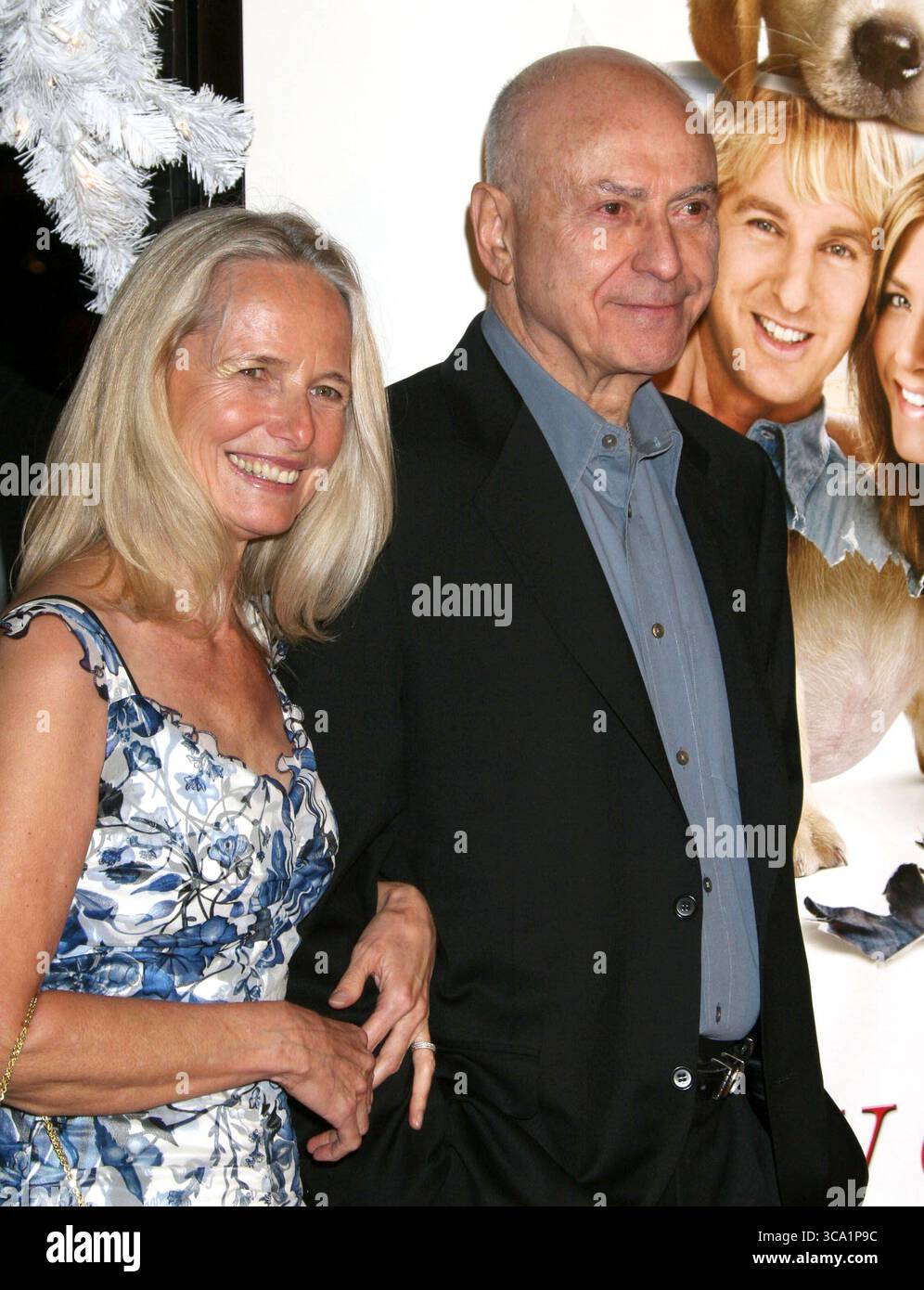 Alan Arkin with his wife at the premiere of 