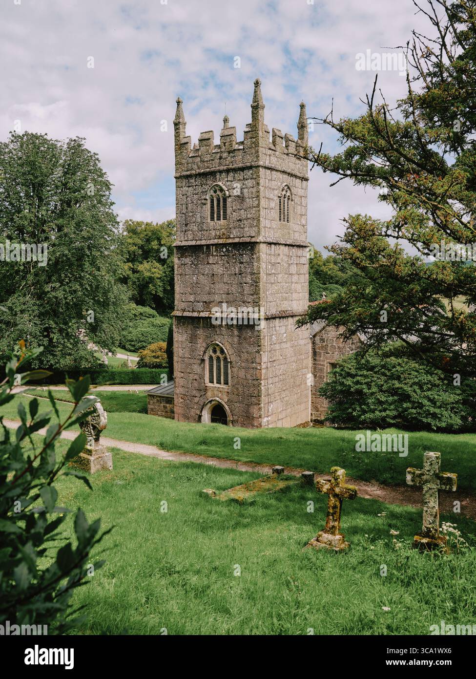 The church at Lanhydrock country house and estate in the parish of Lanhydrock, Cornwall, England. UK Stock Photo