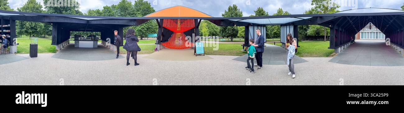 Archipelagic Void    23rd Serpentine Pavilion - 2024 by Minsuk Cho, Mass Studies - Smartphone Captured Stock Image
