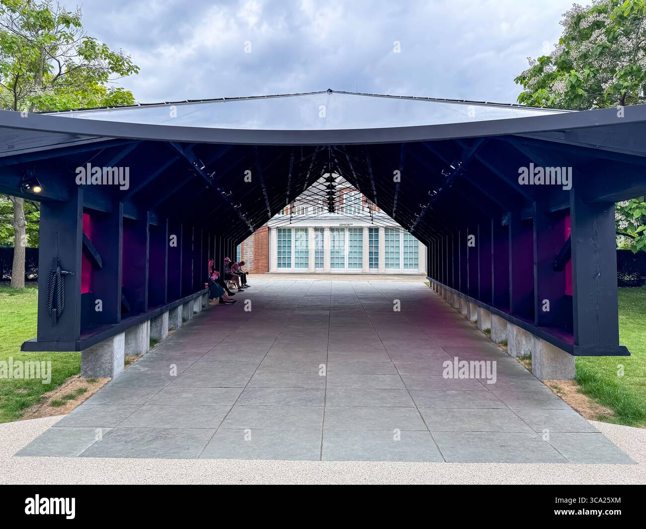 Archipelagic Void    23rd Serpentine Pavilion - 2024 by Minsuk Cho, Mass Studies - Smartphone Captured Stock Image