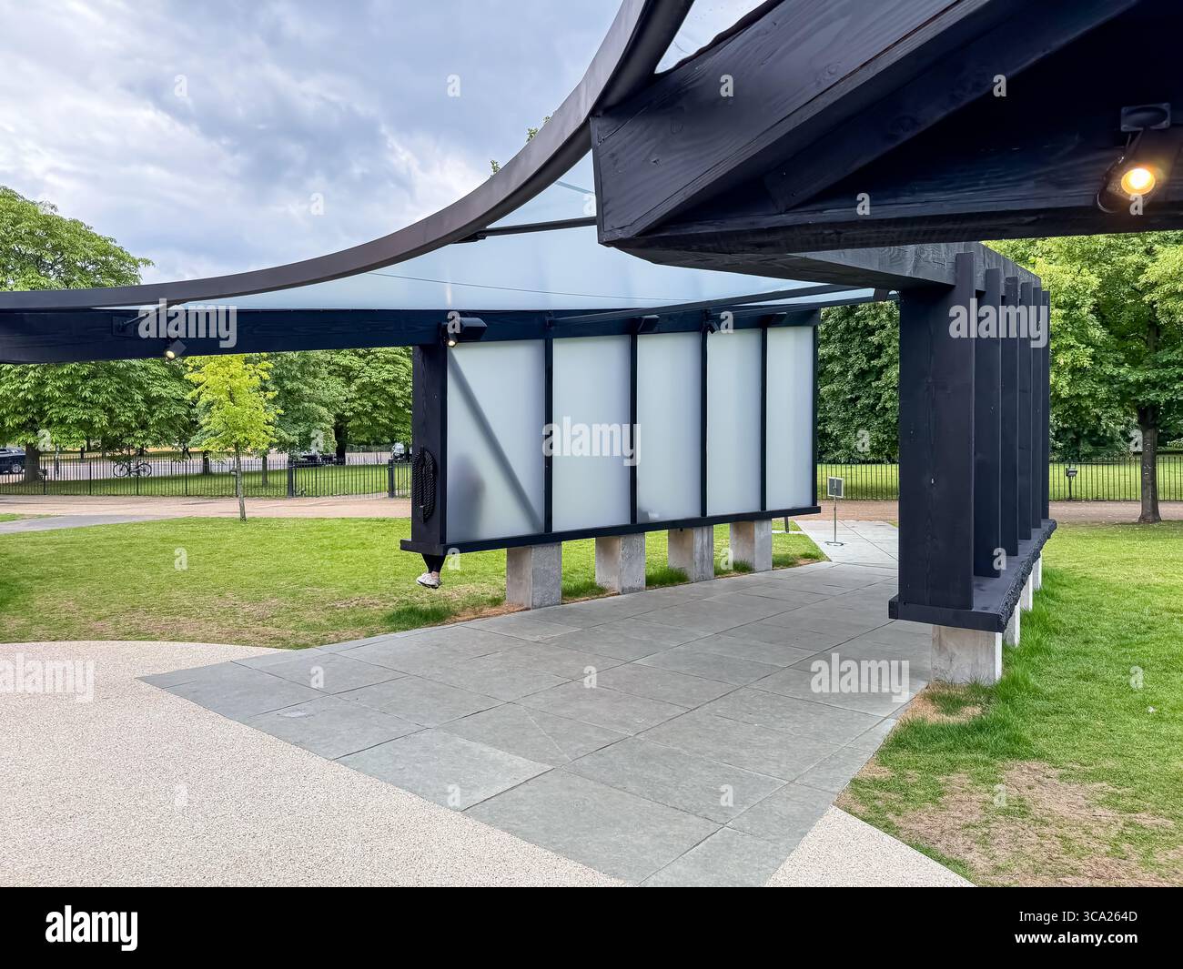 Archipelagic Void    23rd Serpentine Pavilion - 2024 by Minsuk Cho, Mass Studies - Smartphone Captured Stock Image