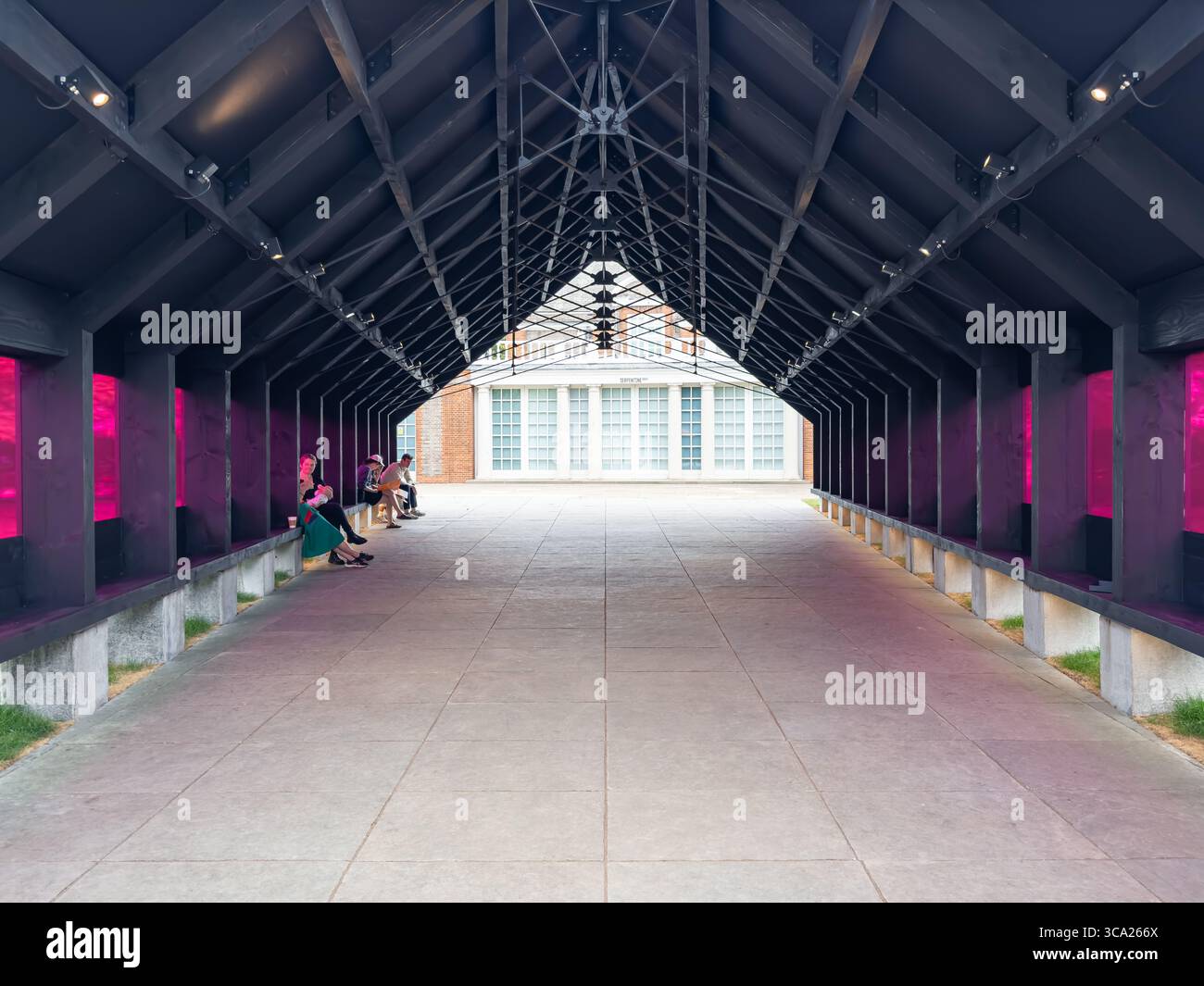 Archipelagic Void    23rd Serpentine Pavilion - 2024 by Minsuk Cho, Mass Studies - Smartphone Captured Stock Image