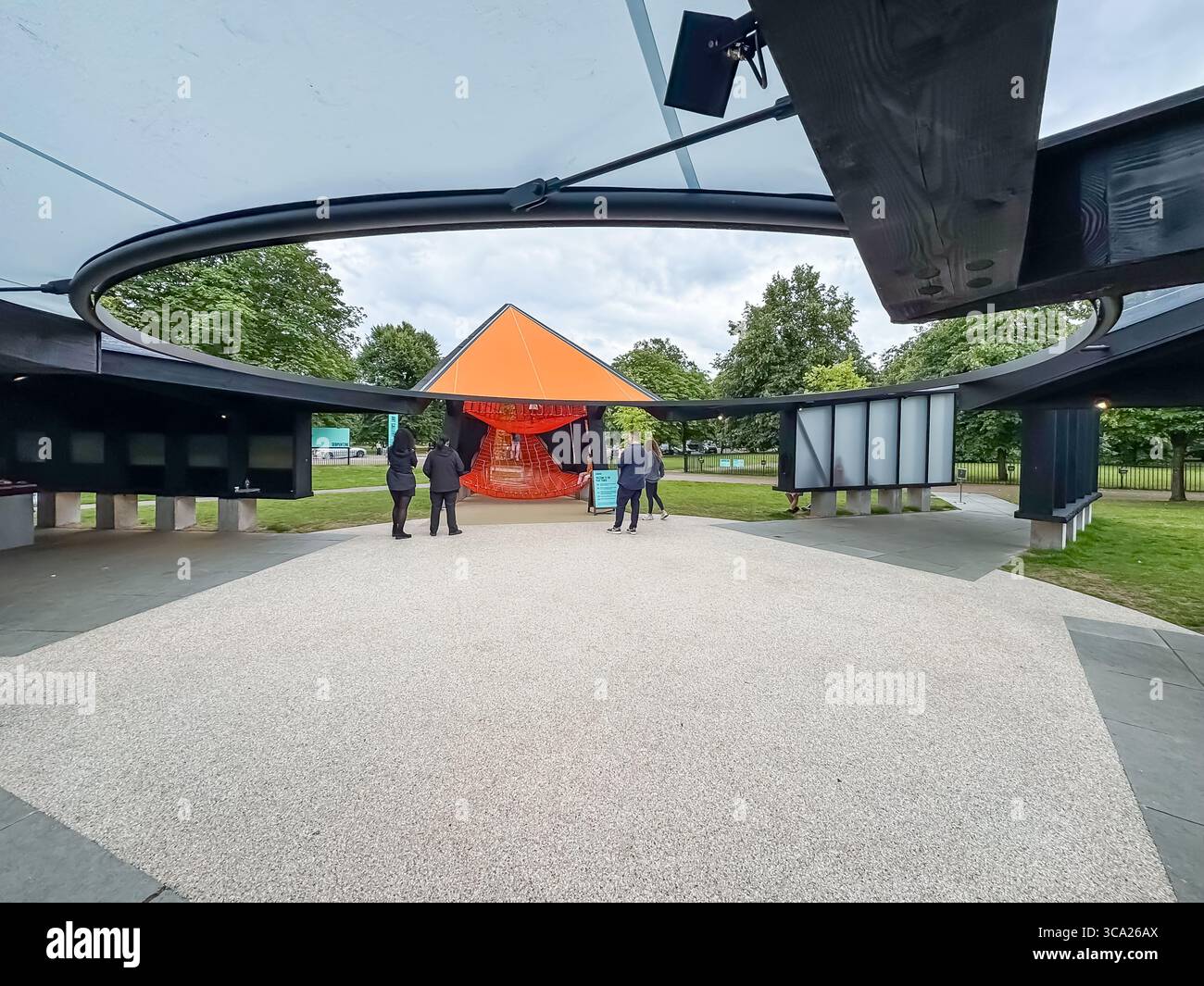 Archipelagic Void    23rd Serpentine Pavilion - 2024 by Minsuk Cho, Mass Studies - Smartphone Captured Stock Image