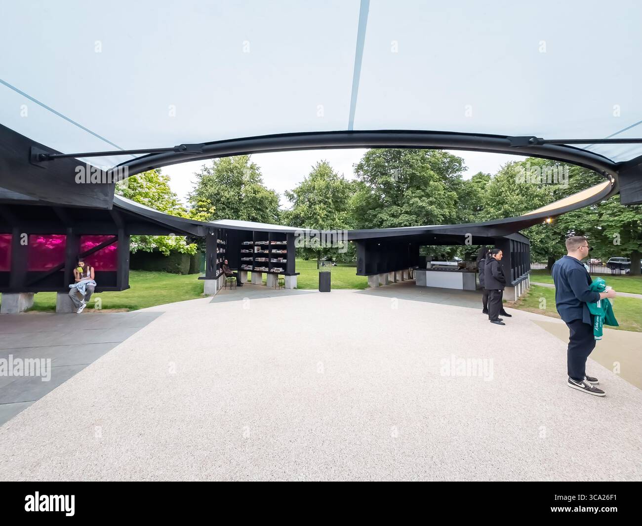 Archipelagic Void    23rd Serpentine Pavilion - 2024 by Minsuk Cho, Mass Studies - Smartphone Captured Stock Image