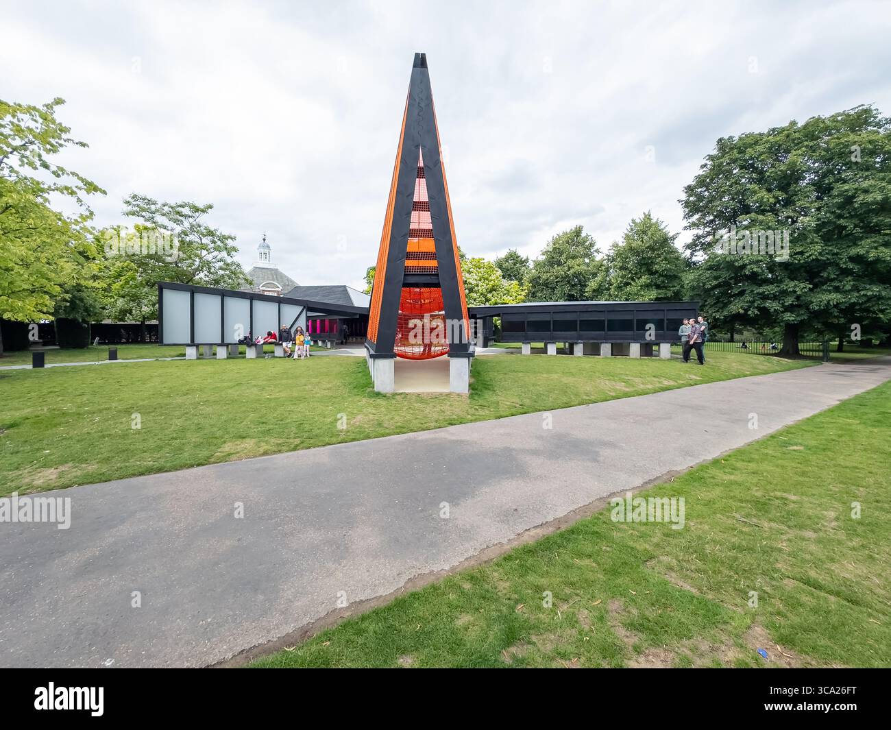 Archipelagic Void    23rd Serpentine Pavilion - 2024 by Minsuk Cho, Mass Studies - Smartphone Captured Stock Image