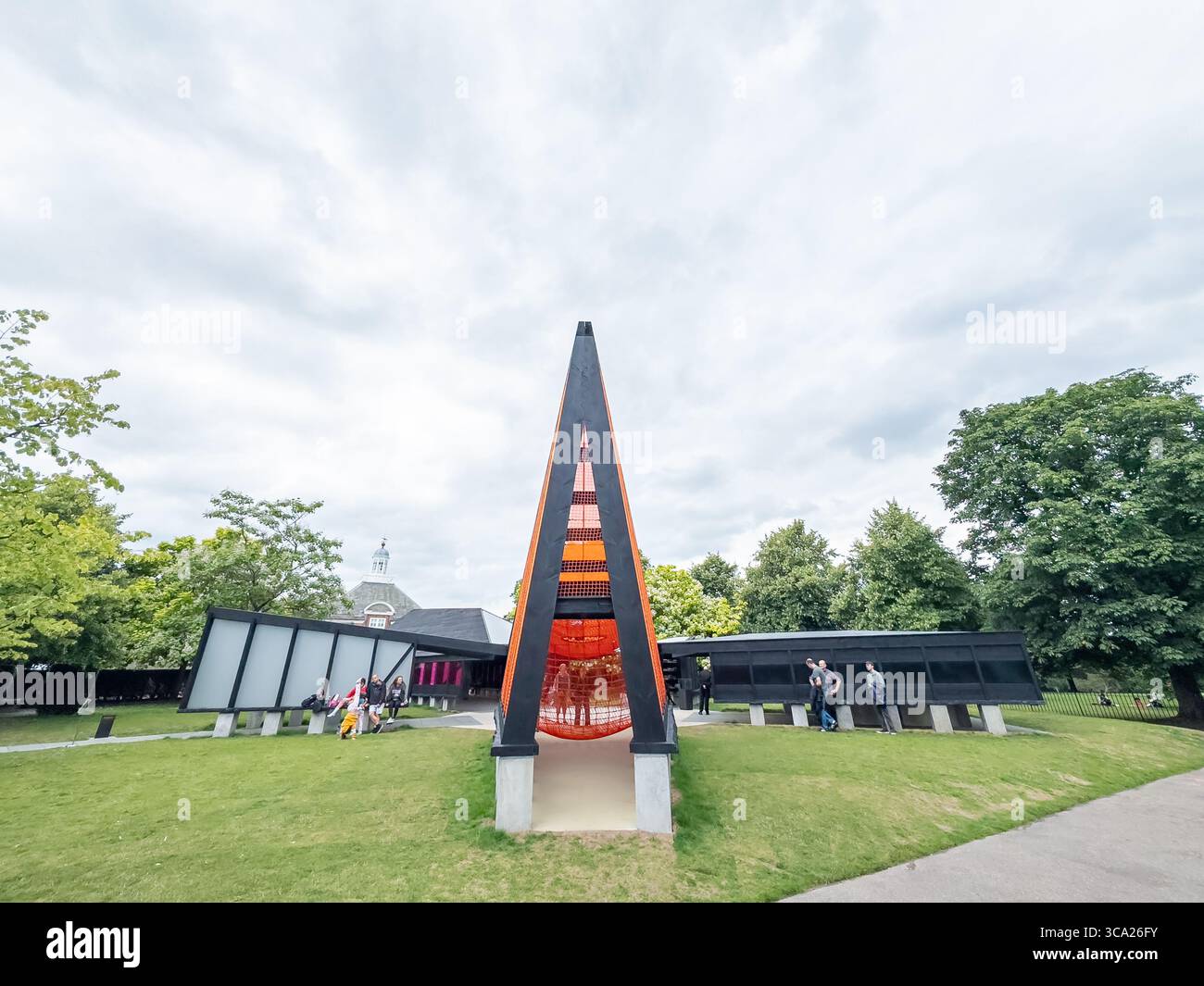 Archipelagic Void    23rd Serpentine Pavilion - 2024 by Minsuk Cho, Mass Studies - Smartphone Captured Stock Image