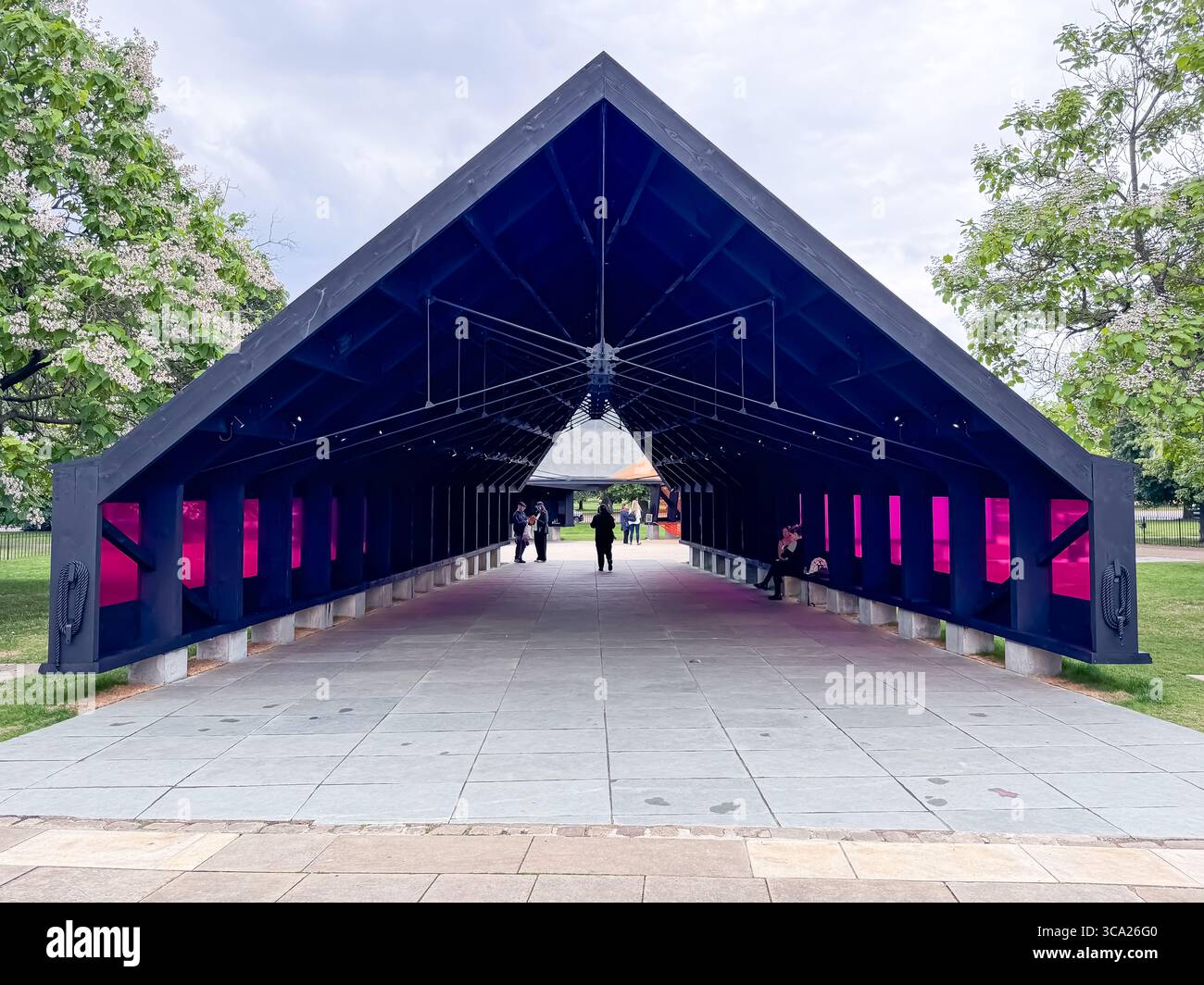 Archipelagic Void    23rd Serpentine Pavilion - 2024 by Minsuk Cho, Mass Studies - Smartphone Captured Stock Image