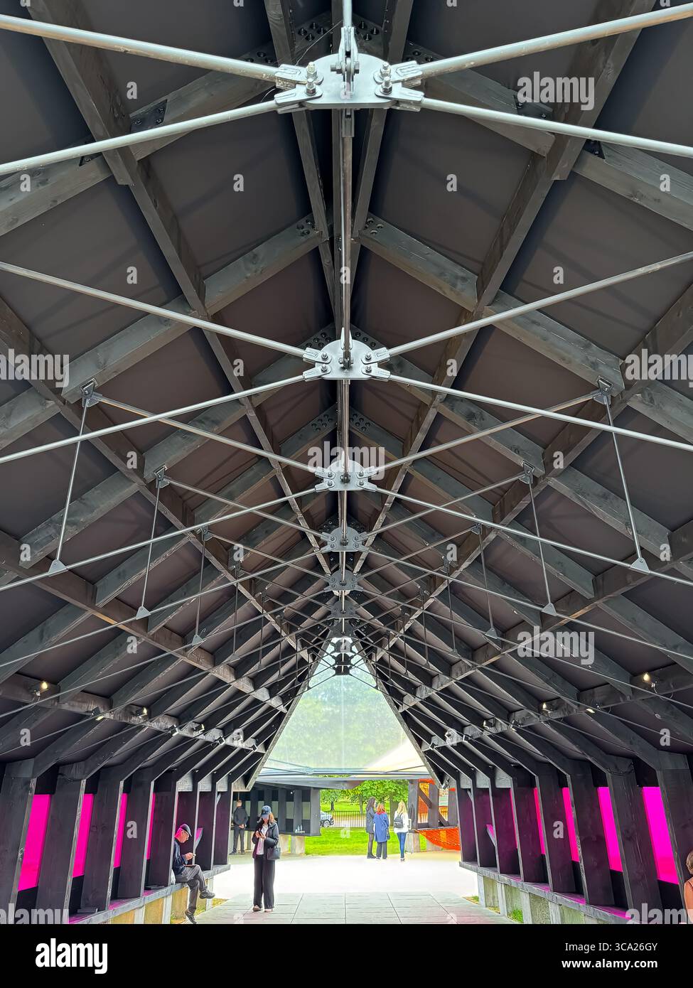 Archipelagic Void    23rd Serpentine Pavilion - 2024 by Minsuk Cho, Mass Studies - Smartphone Captured Stock Image
