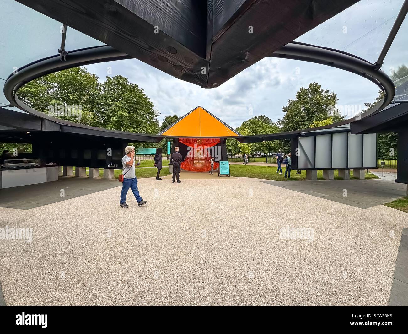 Archipelagic Void    23rd Serpentine Pavilion - 2024 by Minsuk Cho, Mass Studies - Smartphone Captured Stock Image