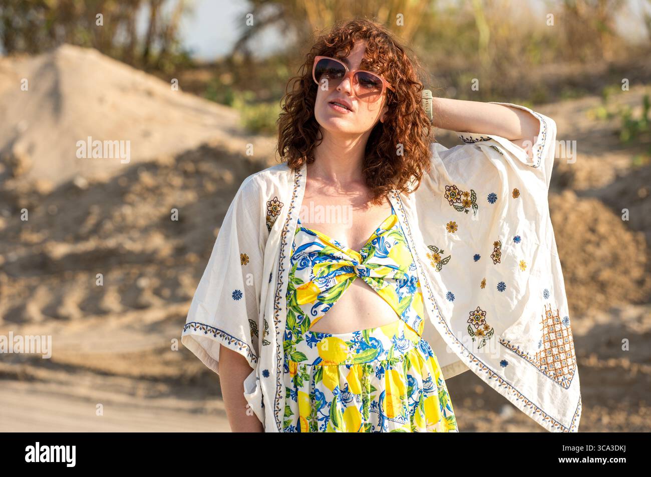sachin and babi light blue dress Greek style dress hi-res stock photography and images