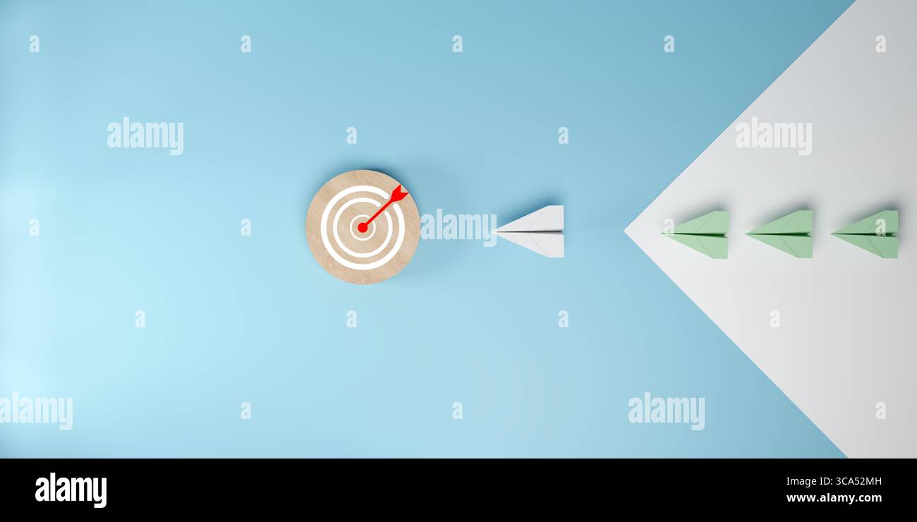 Minimal bullseye arrow 3d hi-res stock photography and images - Alamy
