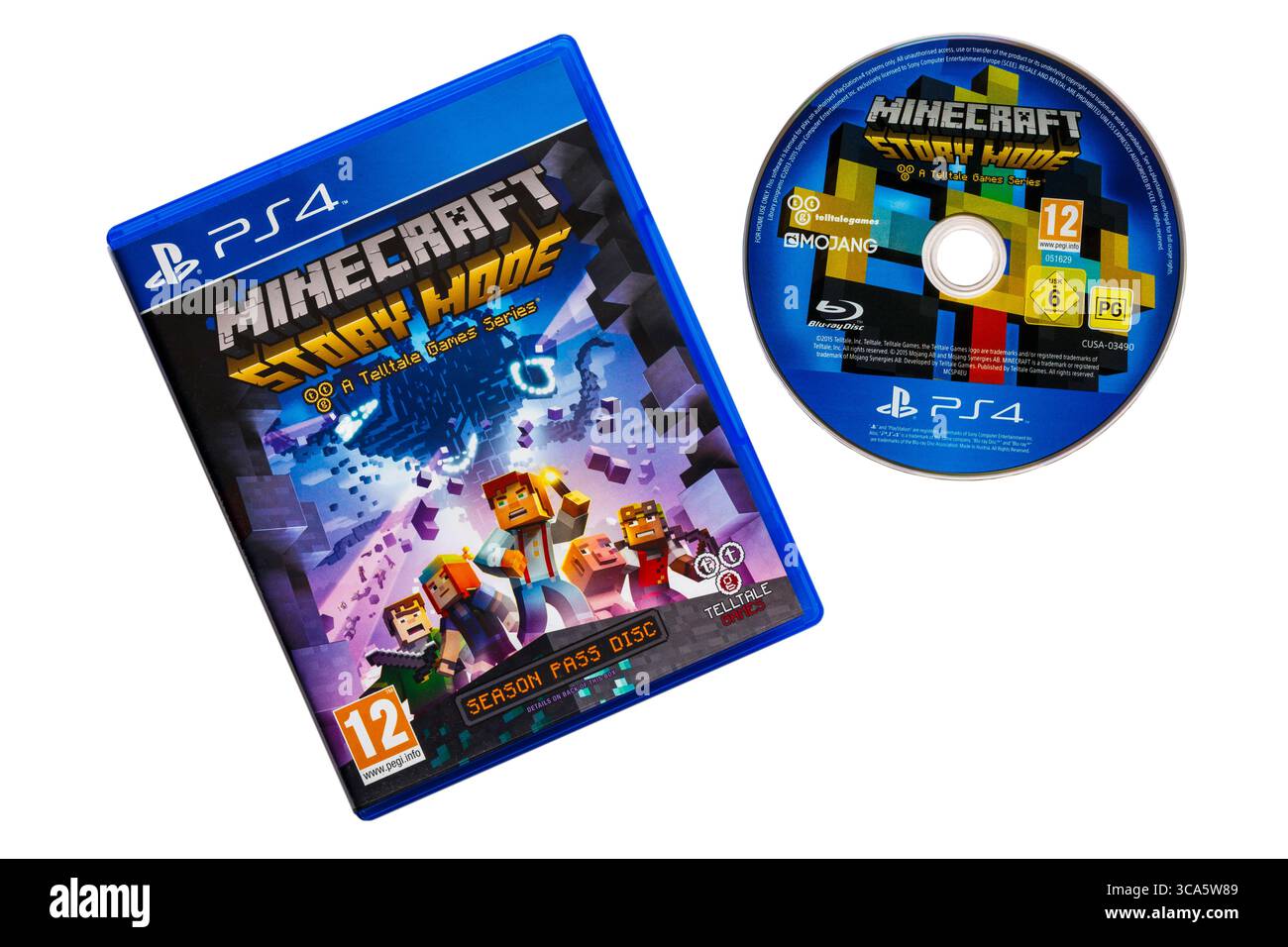 Playstation PS4 game - Minecraft Story Mode video game with disc ...