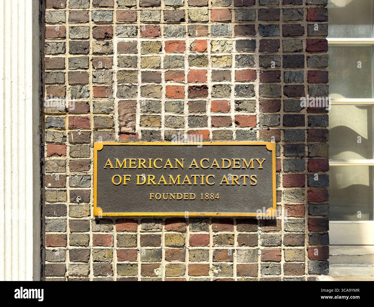 American Academy of Dramatic Arts, building exterior detail, 120 Madison Avenue, Manhattan, New York City, New York, USA Stock Photo