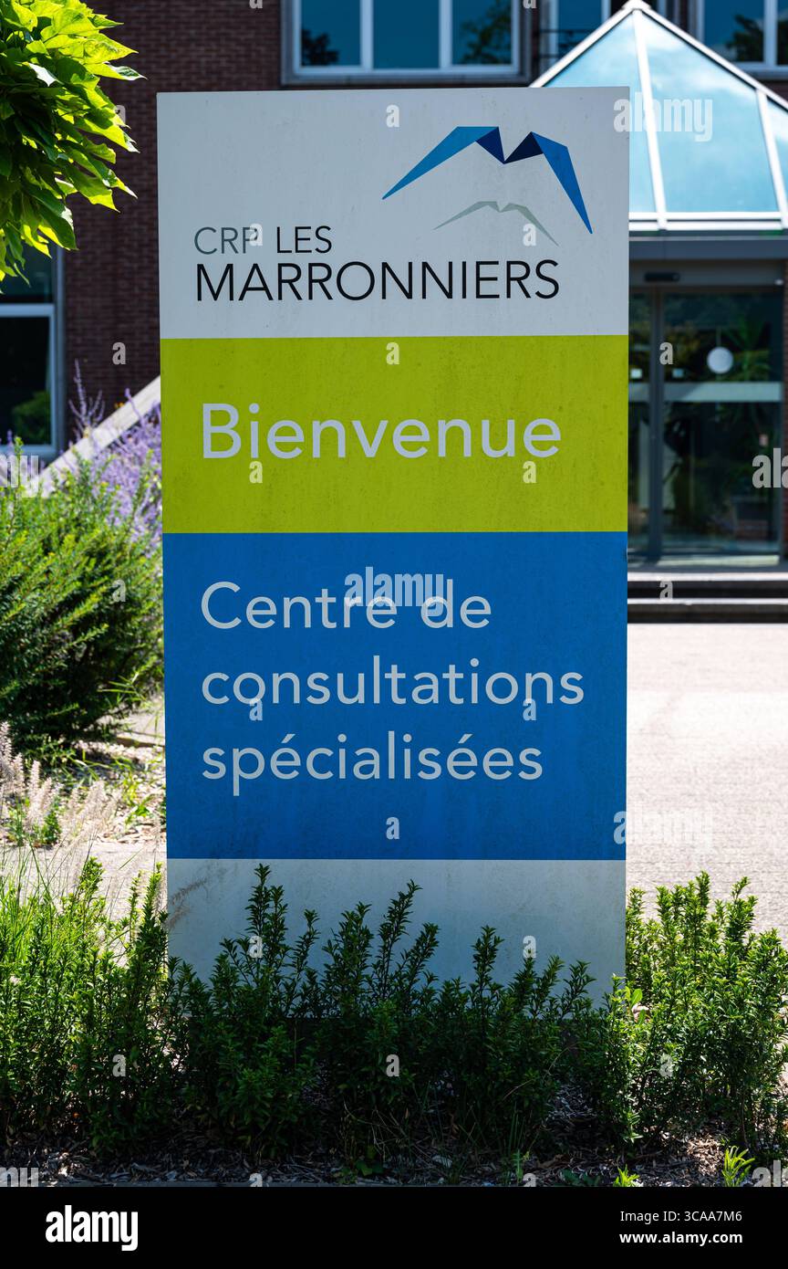 Forensic Psychiatric institution direction signs and entrance in ...