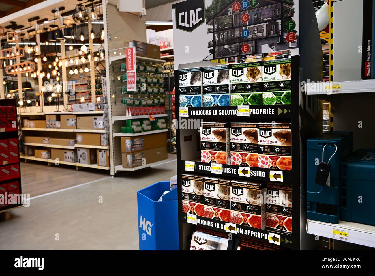 Rodenticide in a store Stock Photo