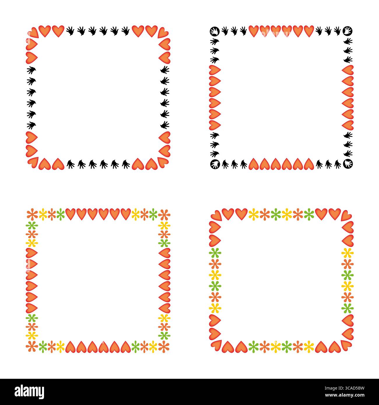 Barbed wire frame. Decorative edge outline. Sharp motif square. Stock Vector