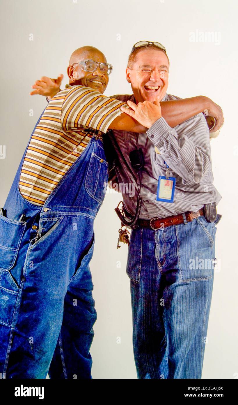 Man hug man model release hi-res stock photography and images - Alamy