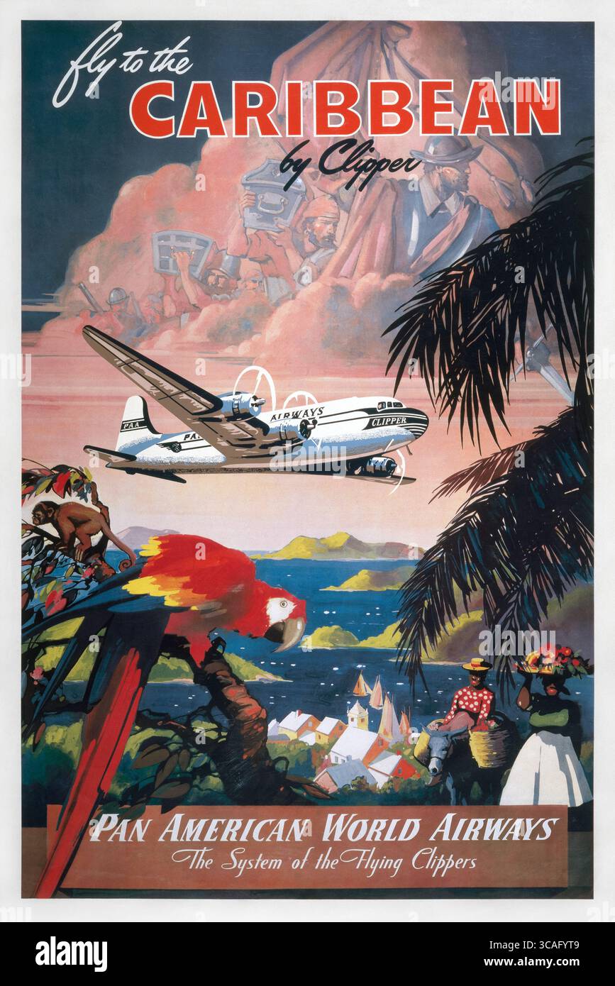 PanAm航空 ビンテージ オリジナルポスター 70年代 Amazon.com: Pan Am Airplane Vintage Travel Poster Pan American