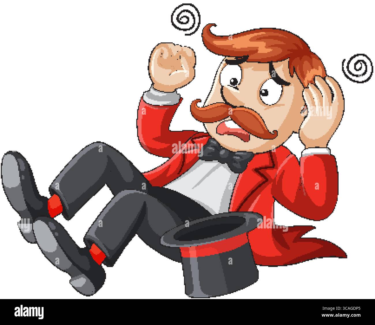 Looking backward cartoon Stock Vector Images - Alamy