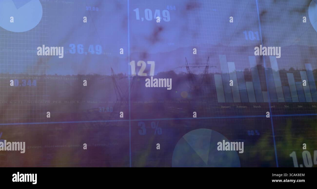 Showing data dashboard overlaying hi-res stock photography and images ...