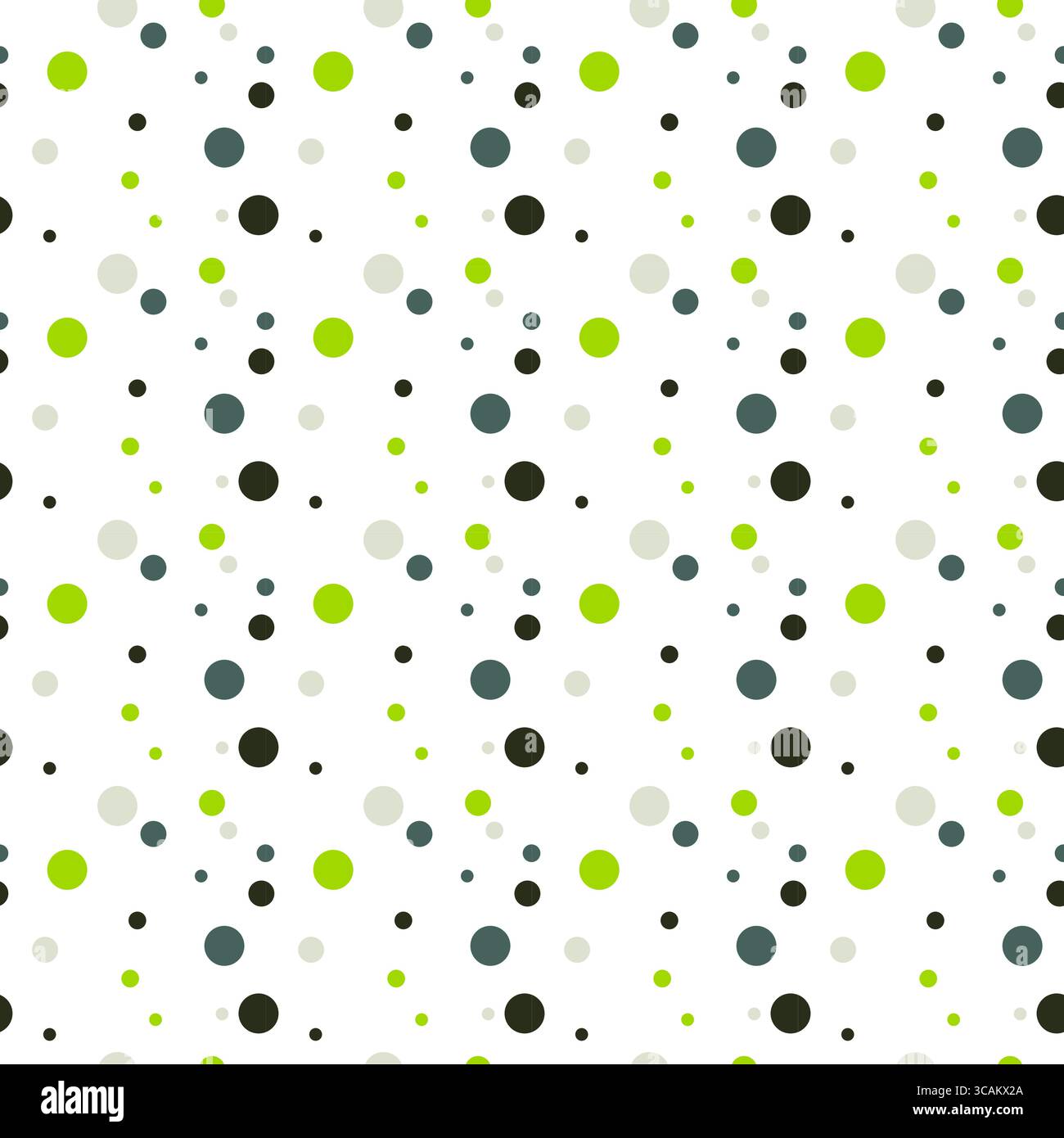 Polka Dot pattern, seamless abstract texture green and white pattern Stock Vector